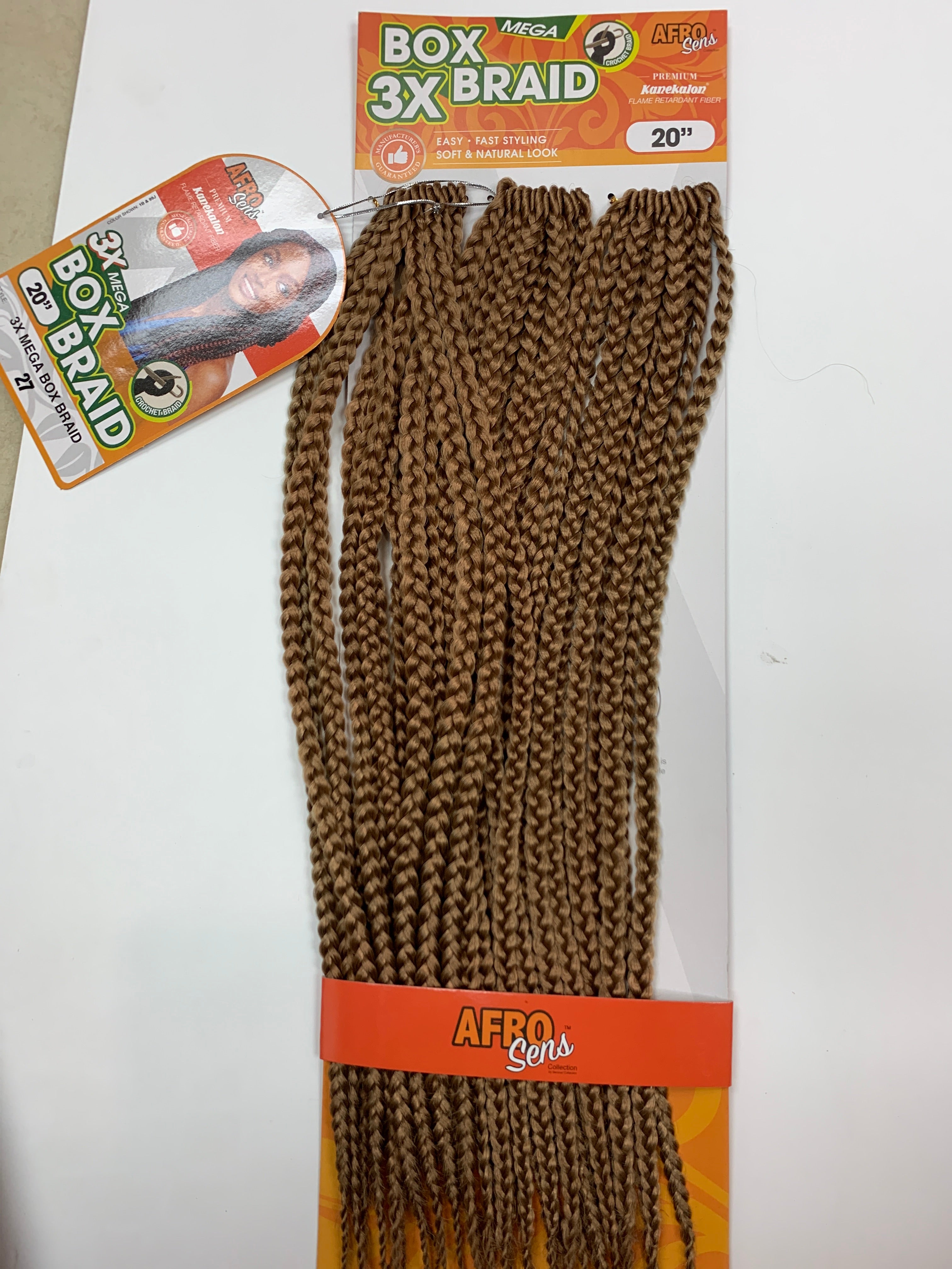 Afro sens 3x mega box braid 14” 20”