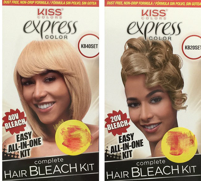 Kiss express complete hair bleach kit 20/40v