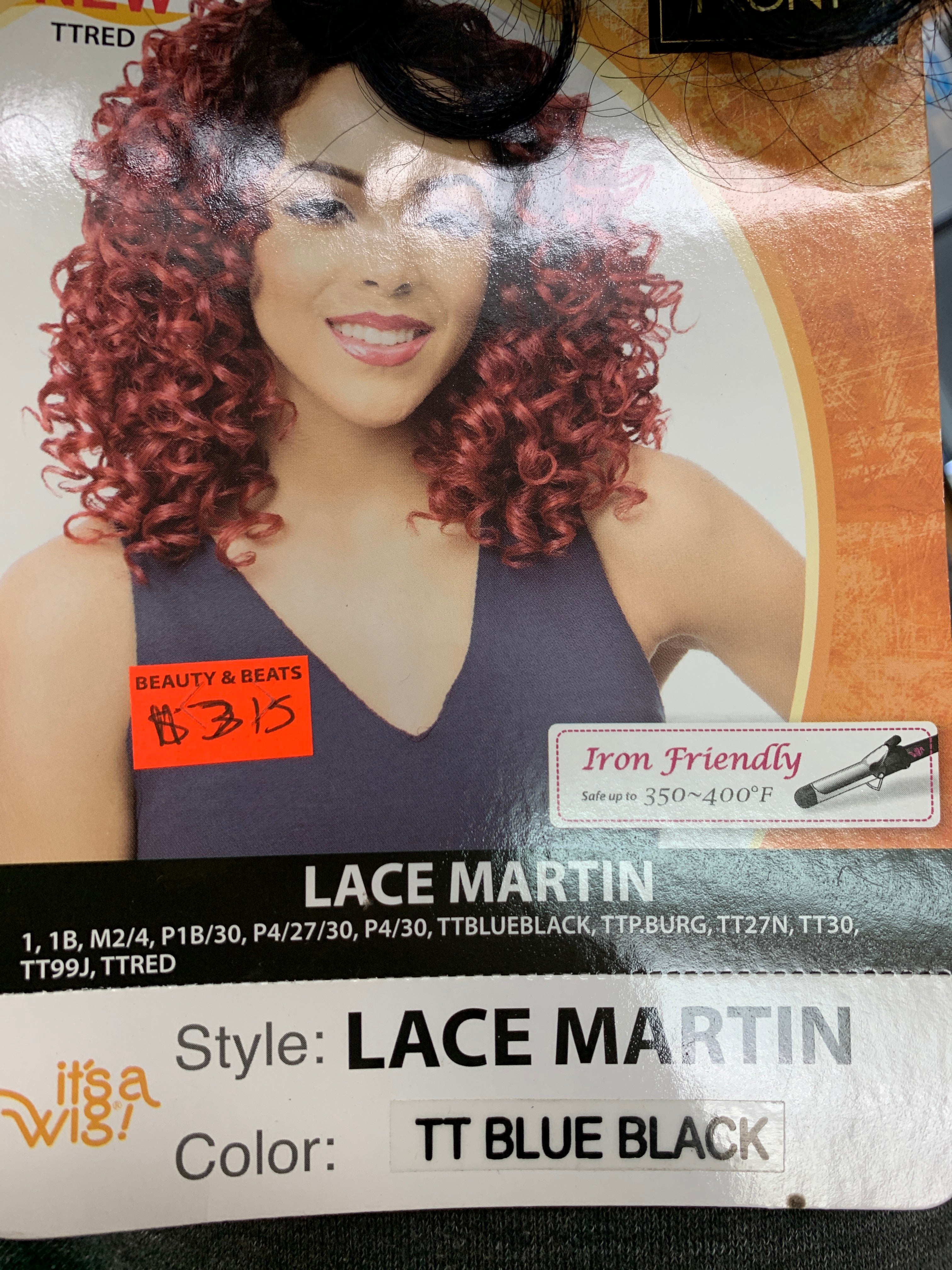 It’s a wig Lace martin
