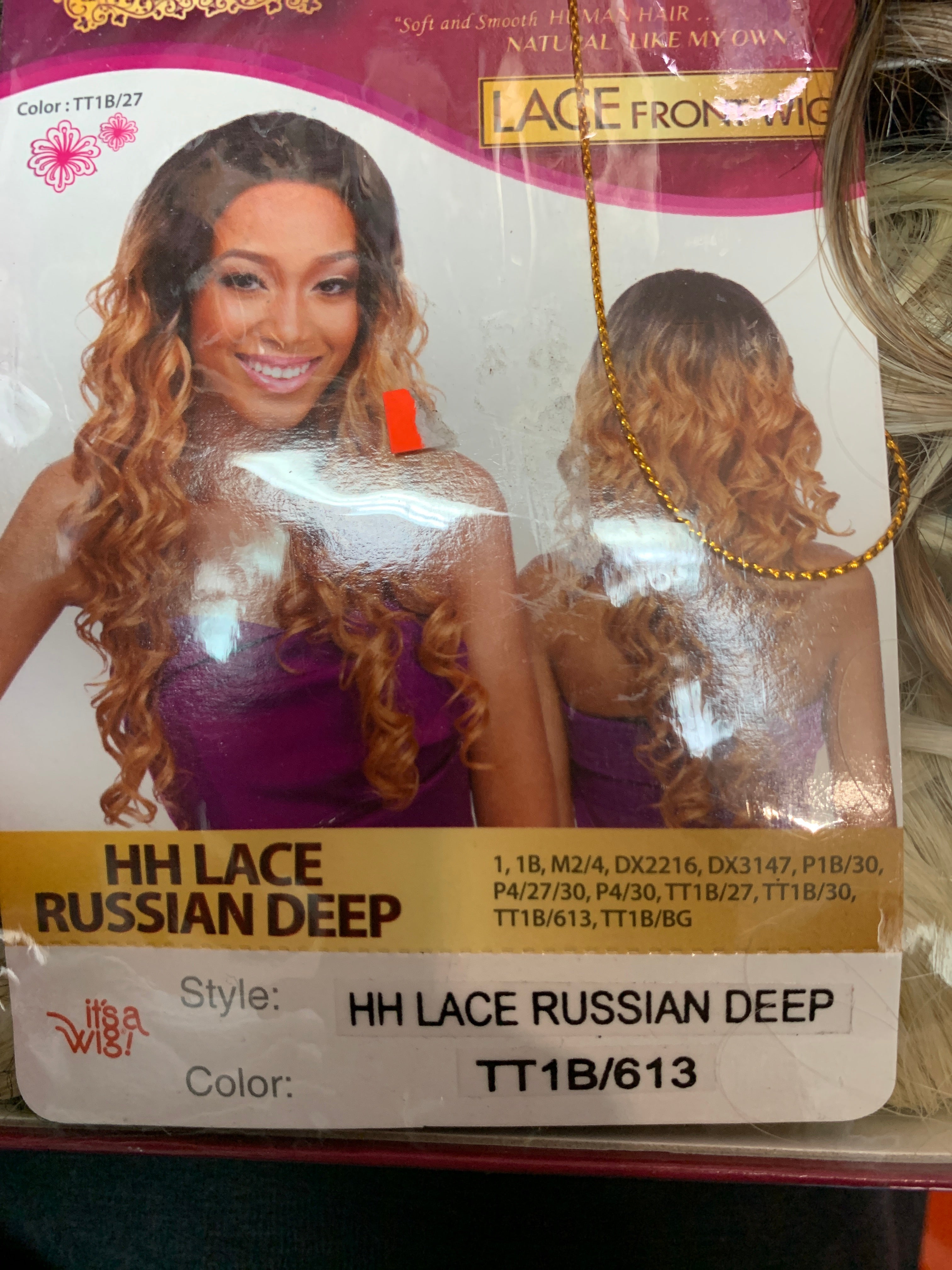 It’s a wig hh lace russian deep