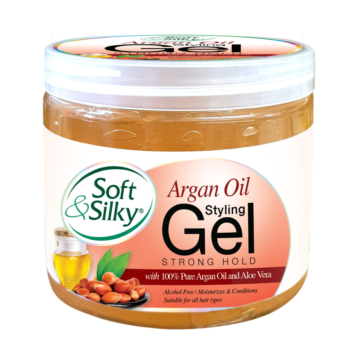 Soft & silky styling gel with argon oil strong hold 6/15oz — priceits