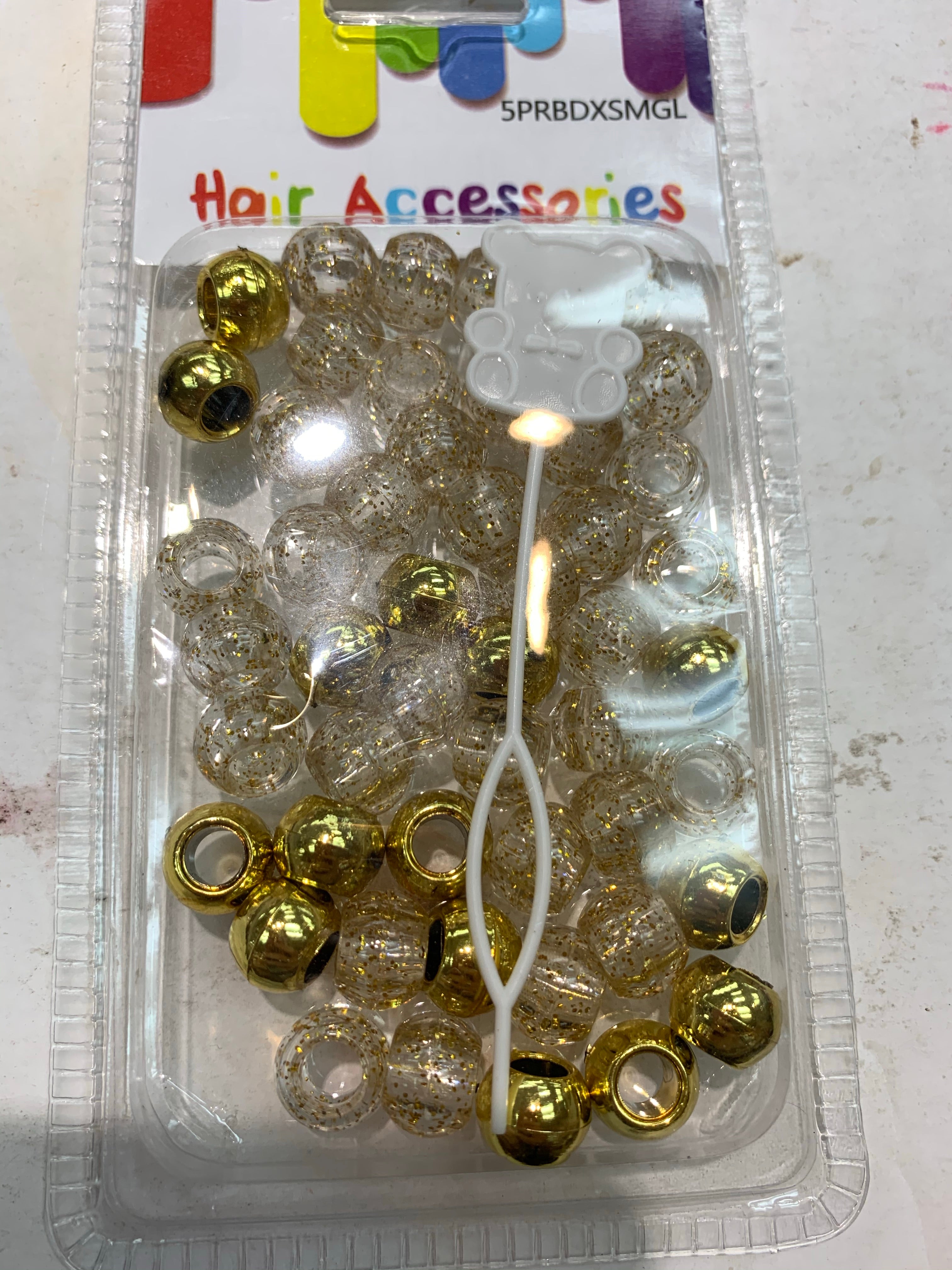 Children hair beads small size 60pcs