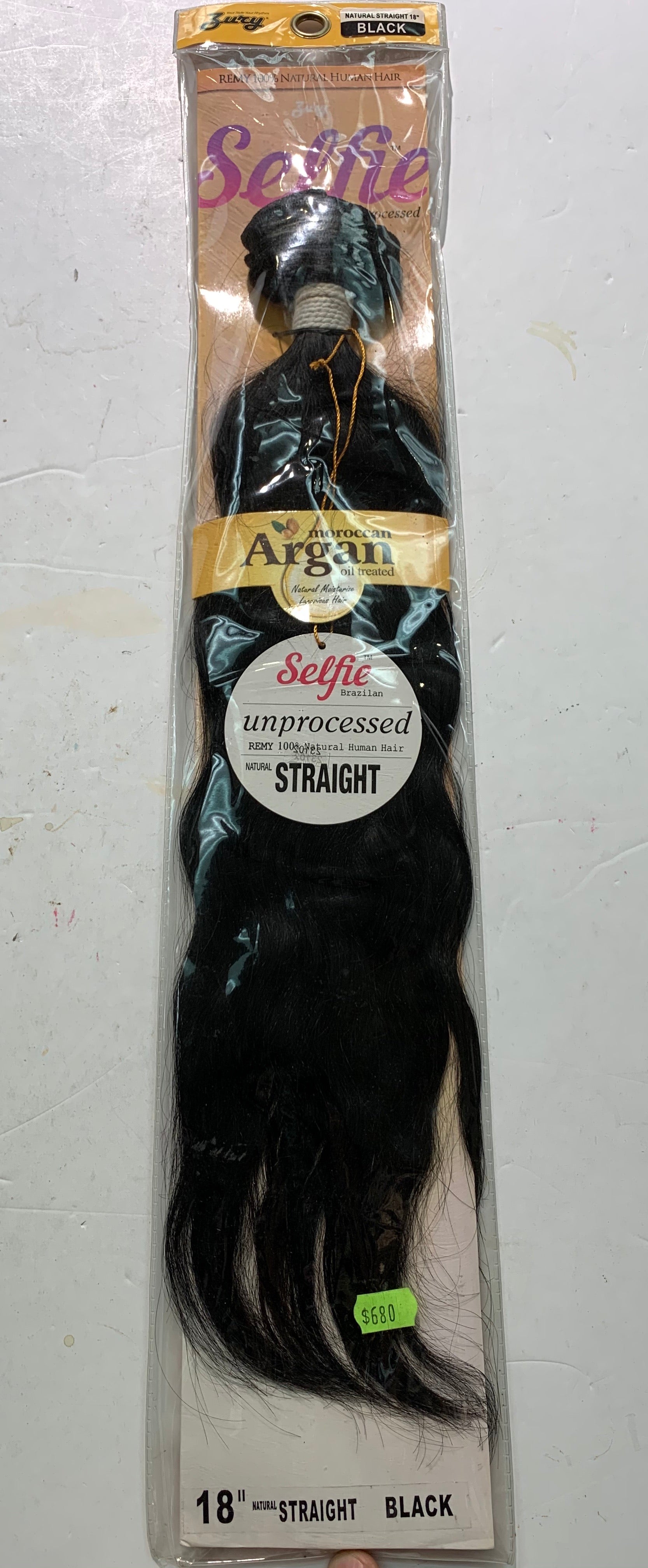 Zuri selfie 100% unprocessed remyargan oil treated 16/18/24”
