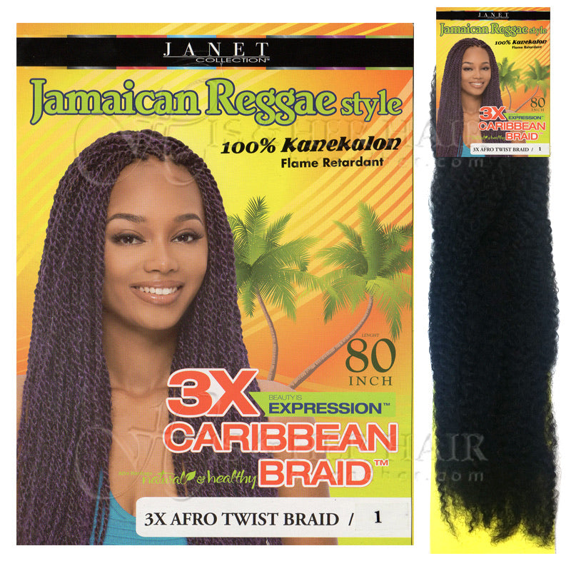 Janet 3x afro twist braid