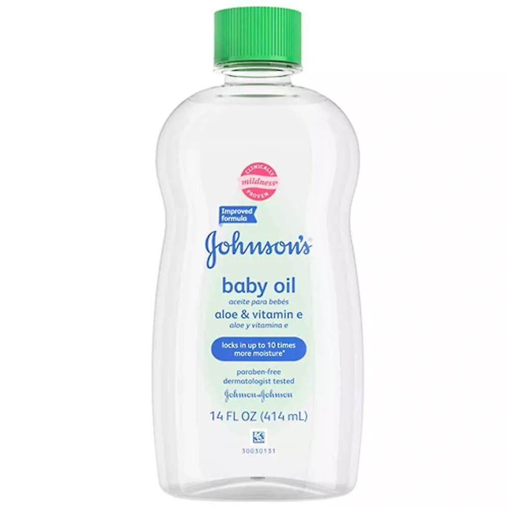 Johnson’s baby oil aloe & vitamin e 14oz