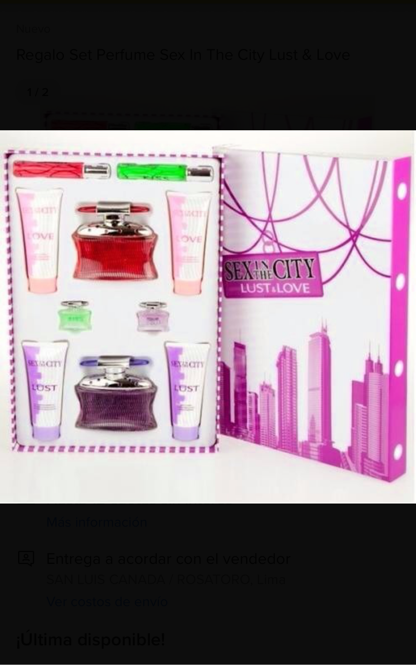 Sex in the city lust & love perfume gift set