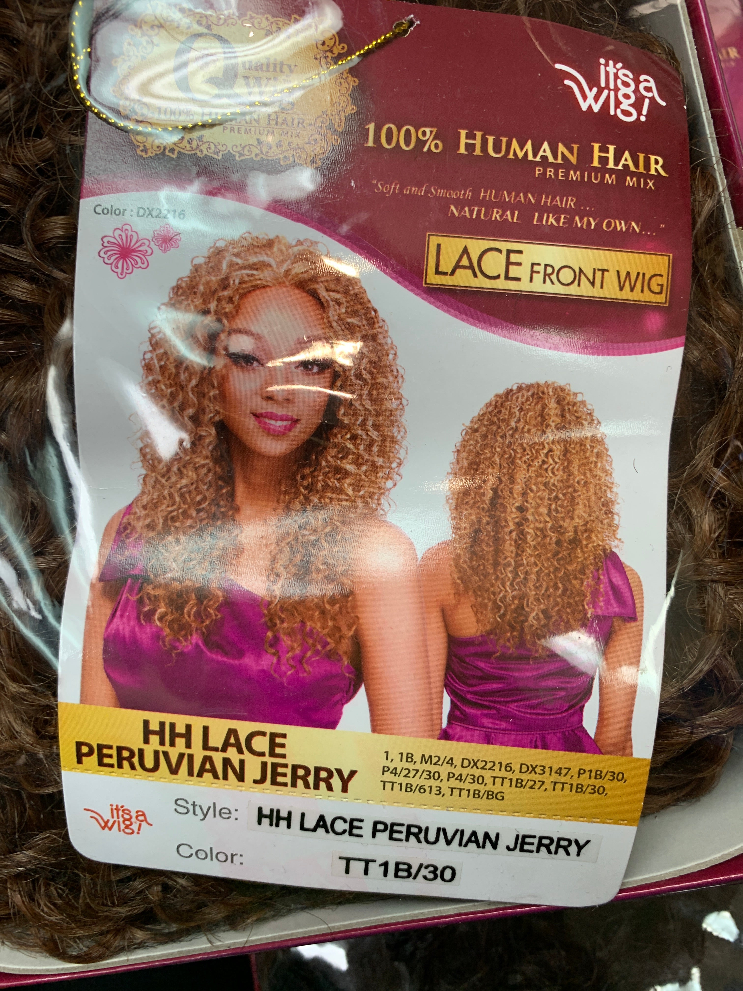 It’s a wig hh lace Peruvian jerry