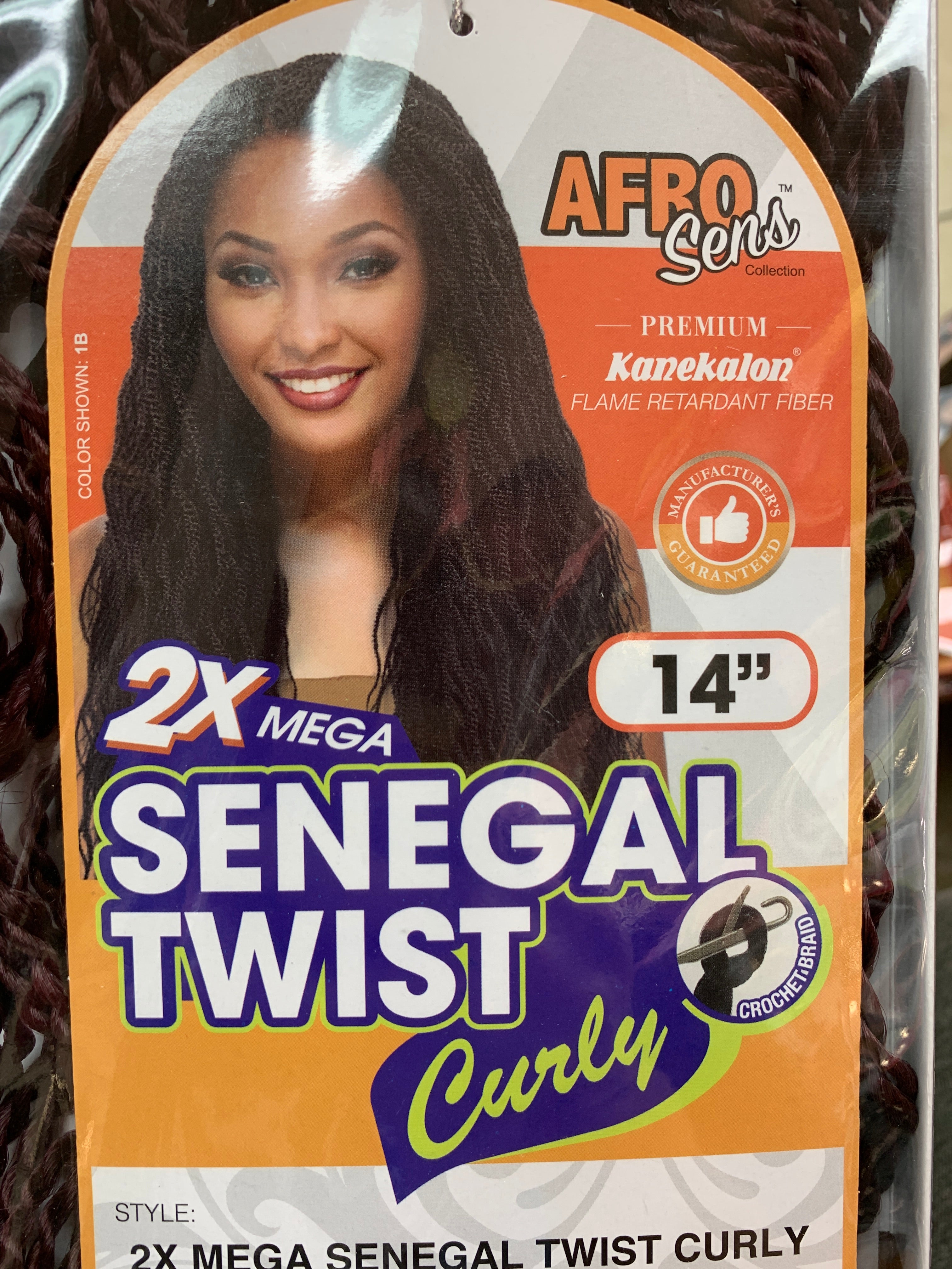 Afro sens 2x senegal twist curly 14” 20”