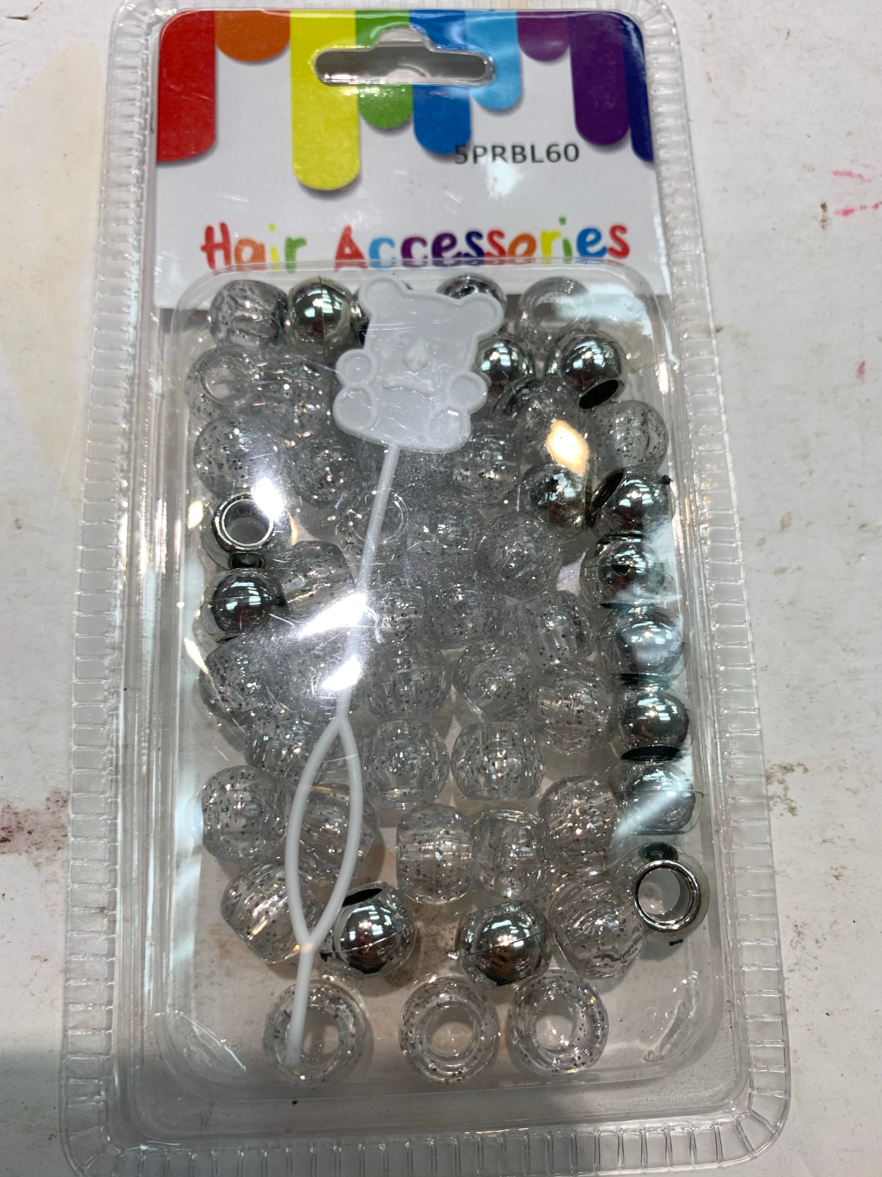 Children hair beads small size 60pcs