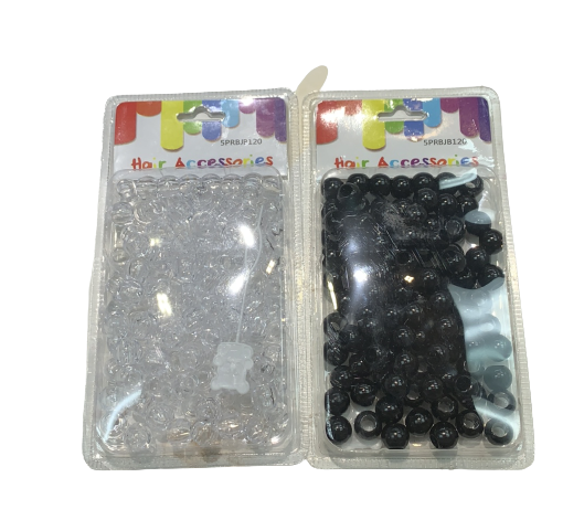 Children hair beads 120pcs bigger size