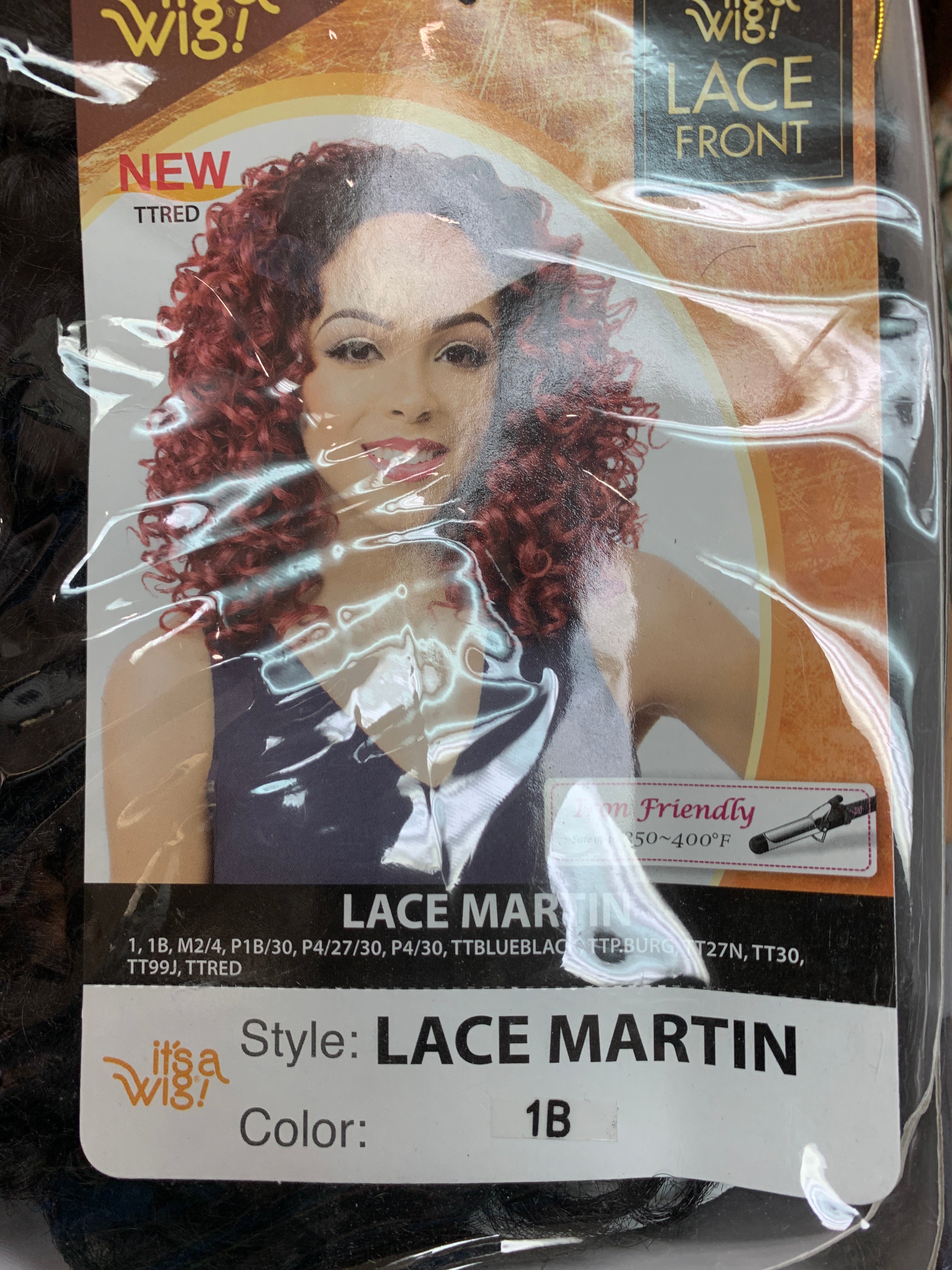 It’s a wig Lace martin