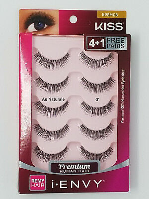 Kiss premium lashes remy hair 4+1 Au naturale Kpem08