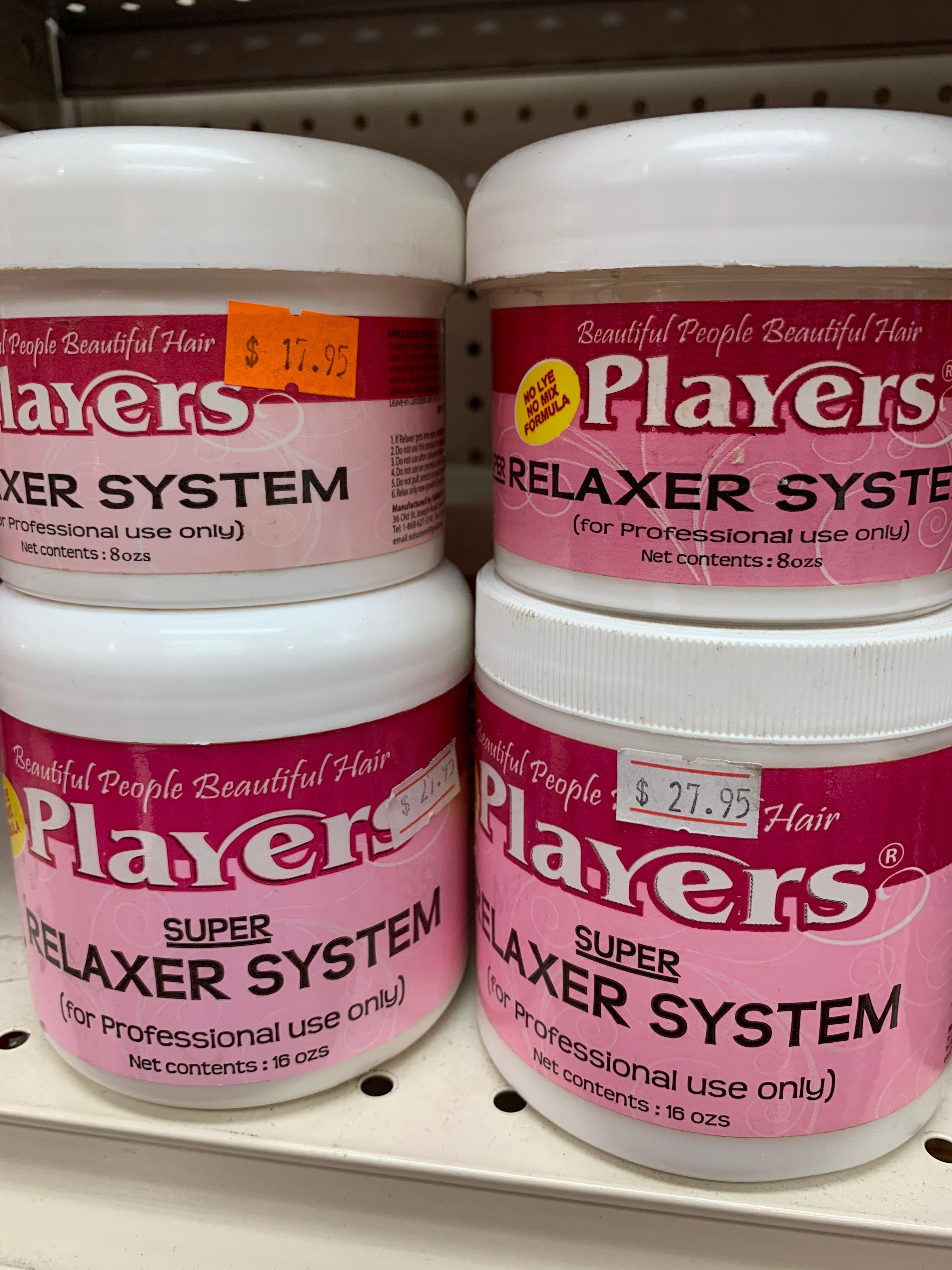 Players relaxer system super8/16oz