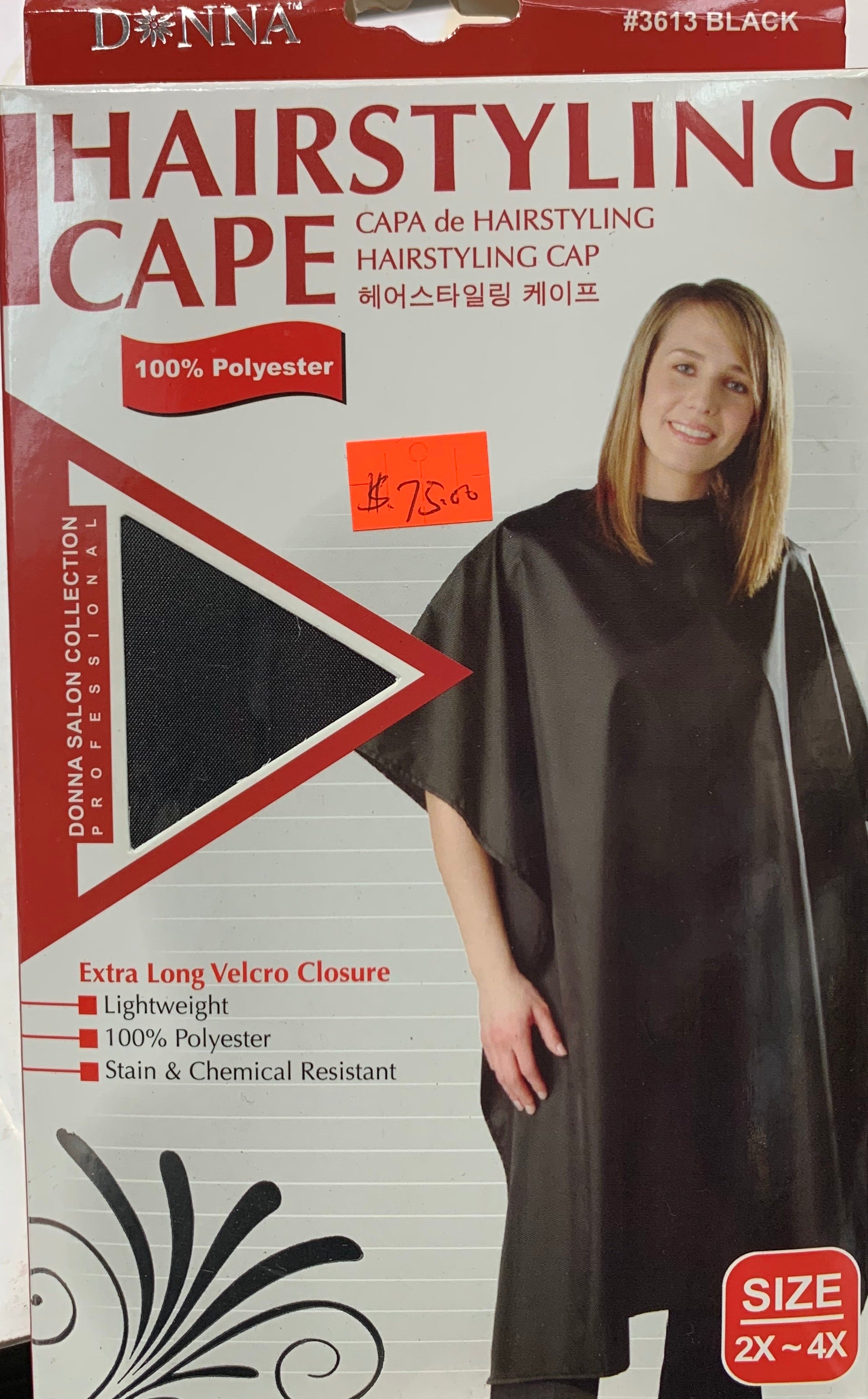 Donna hairstyling cape