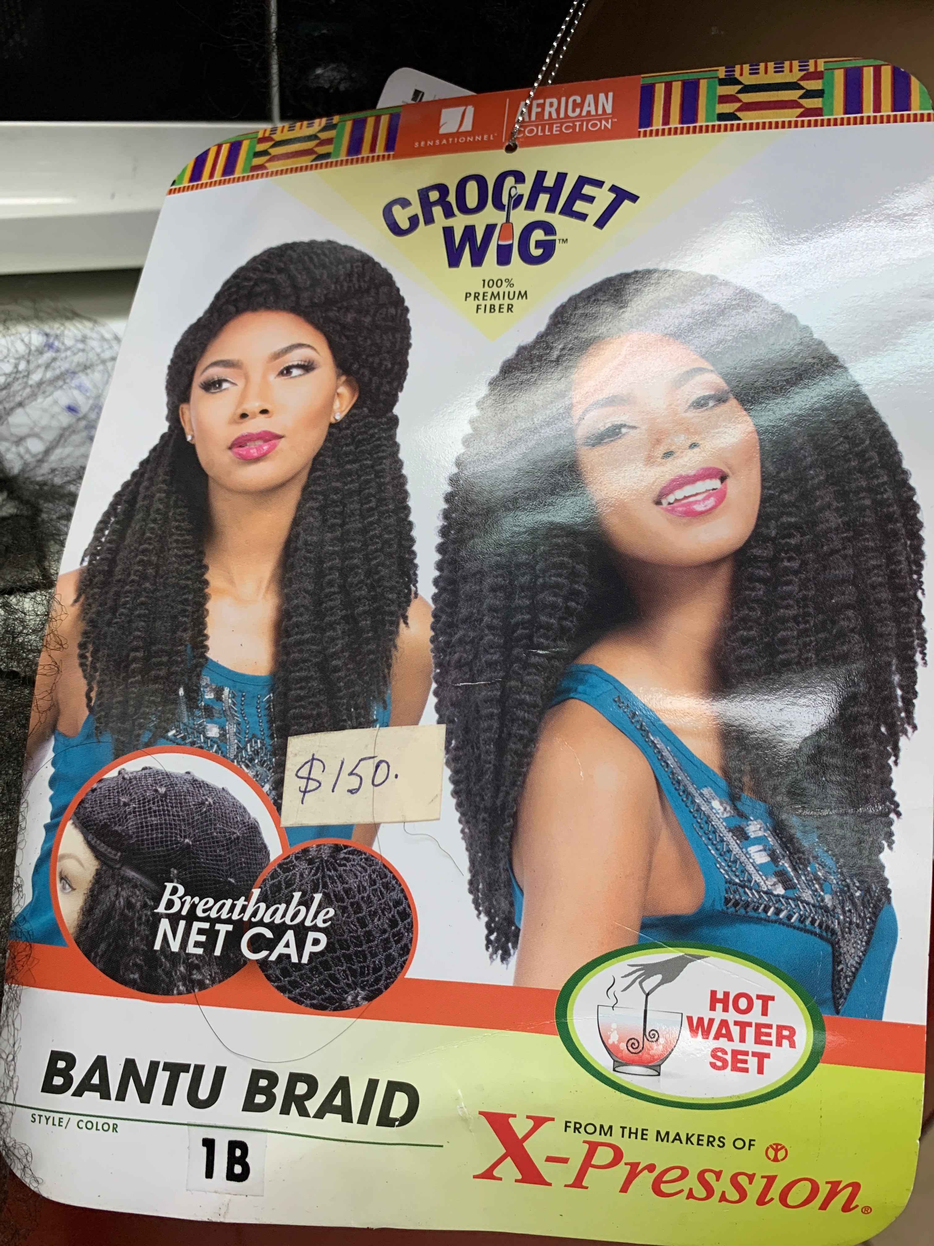 Sensationnel crochet wig Bantu braid