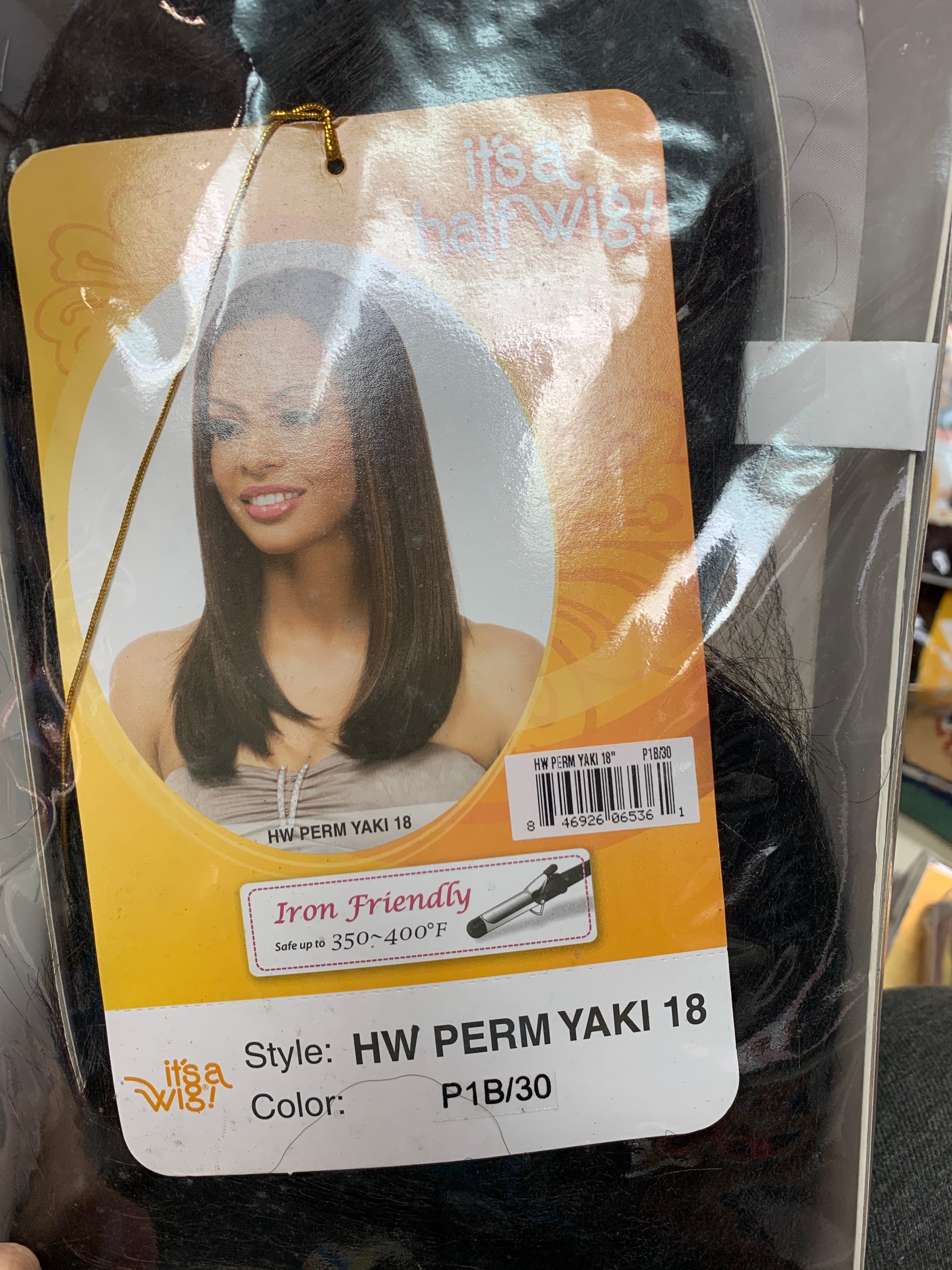 It’s a wig hw perm yaki 18”