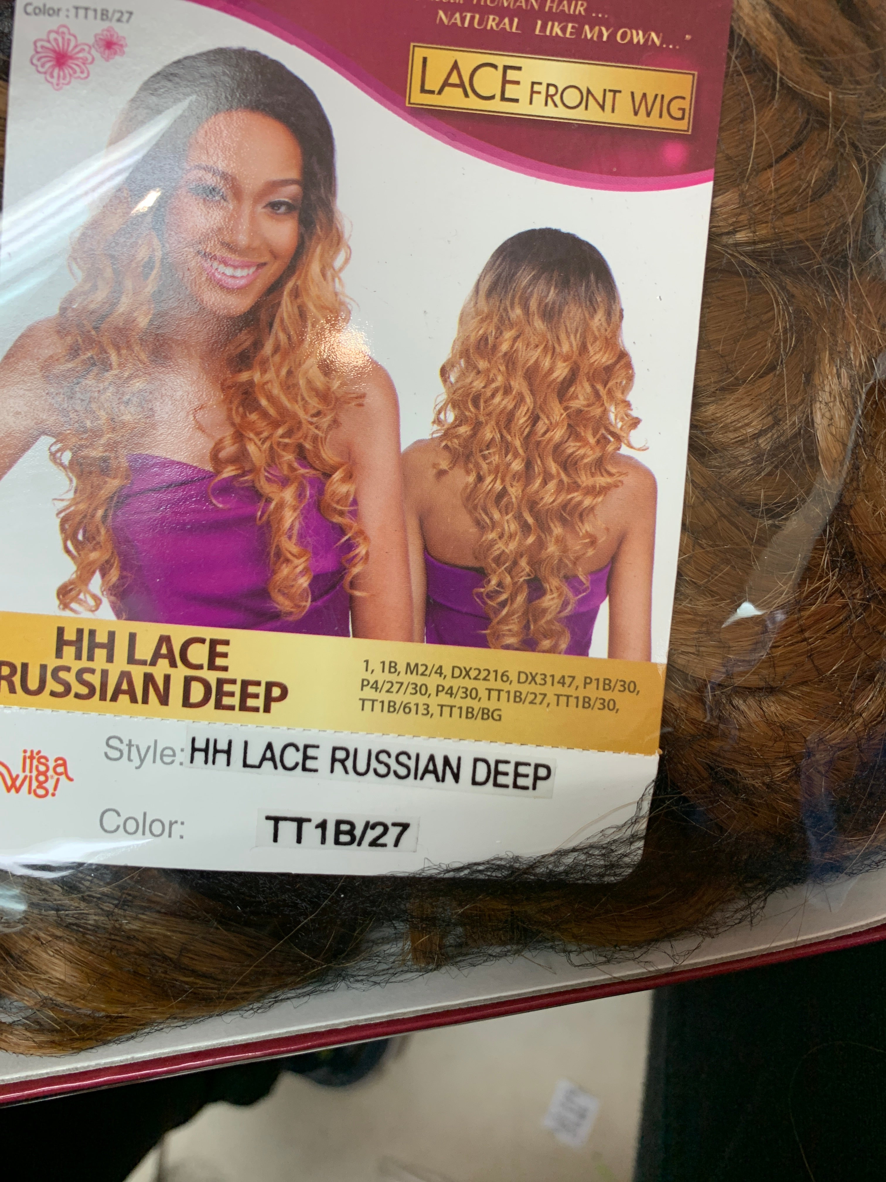 It’s a wig hh lace russian deep