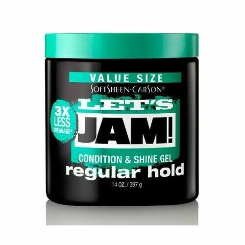 Let’s jam condition & shine gel regular hold 14oz