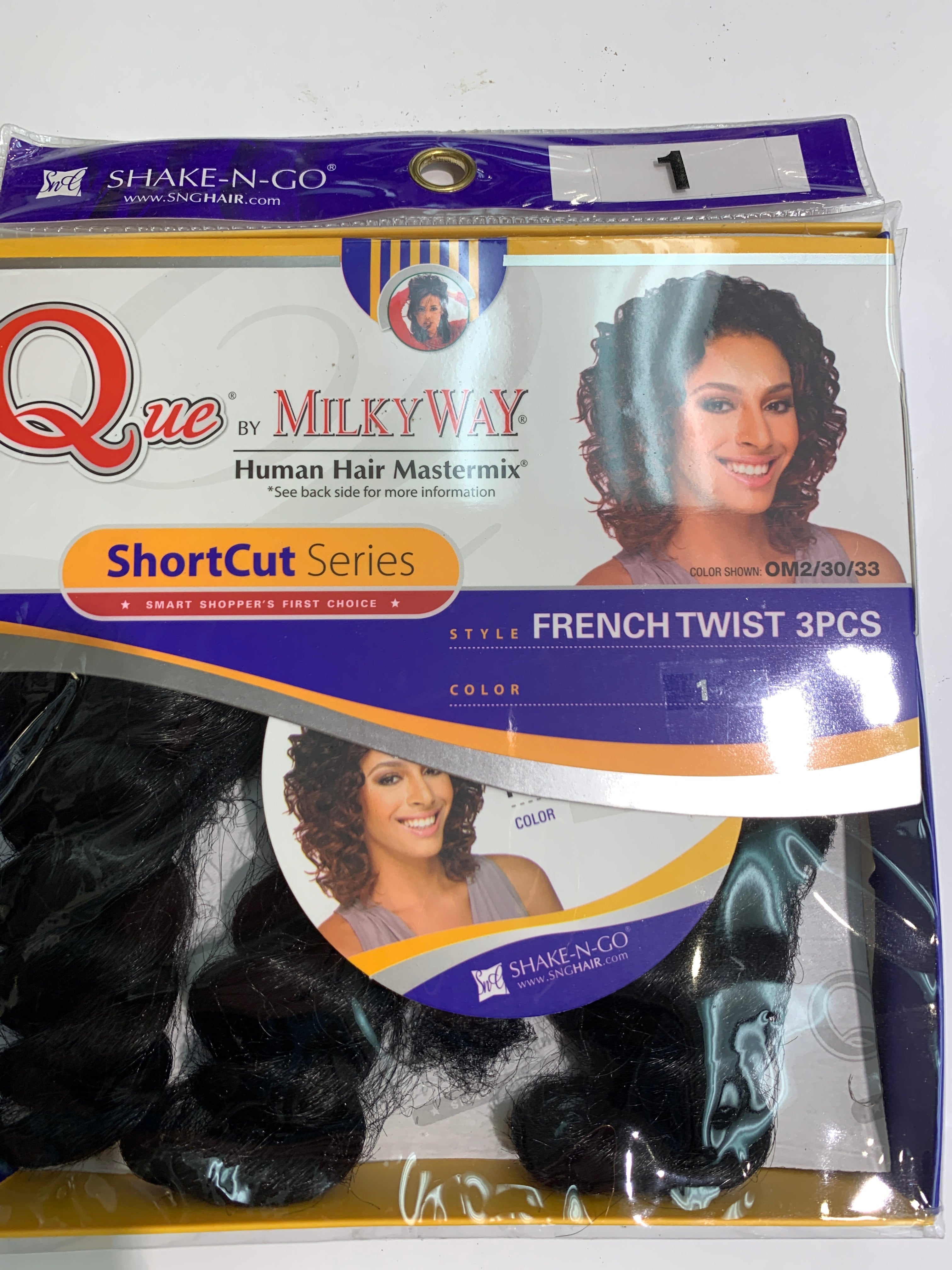 Que by milky way French twist