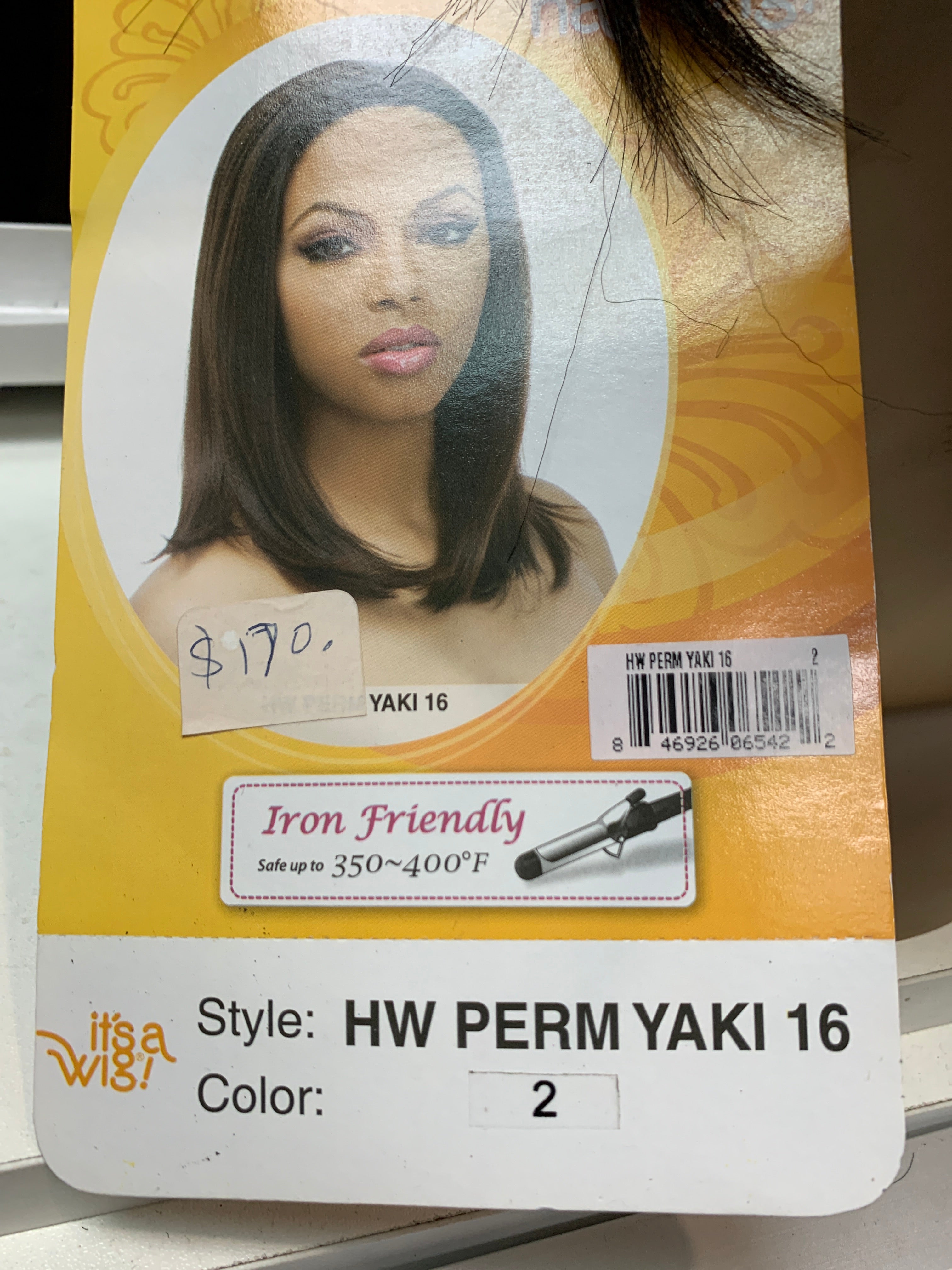 It’s a wig hw perm yaki 16”