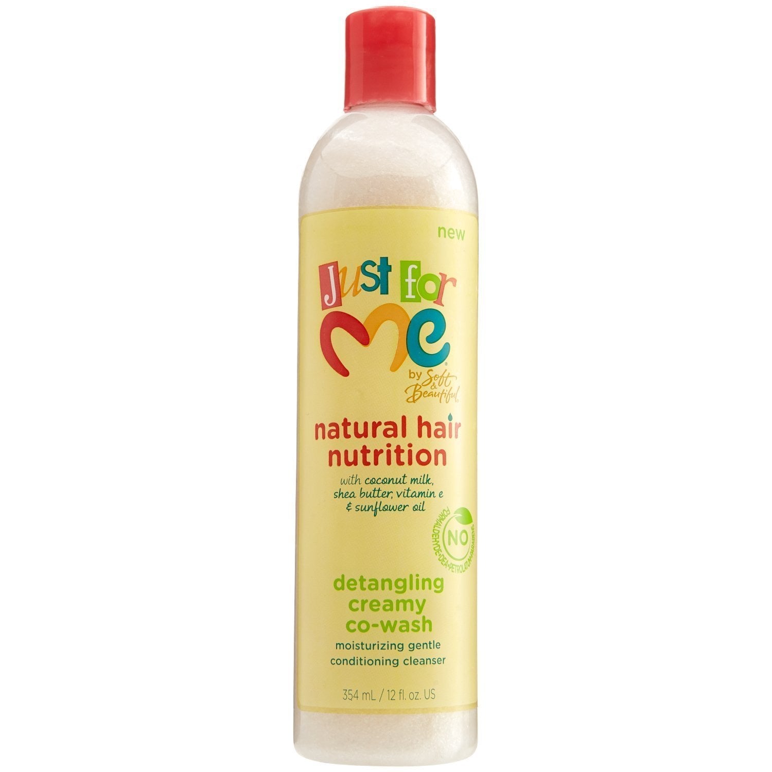 Just for me Natural hair nutrition detangling creamy co wash 12oz