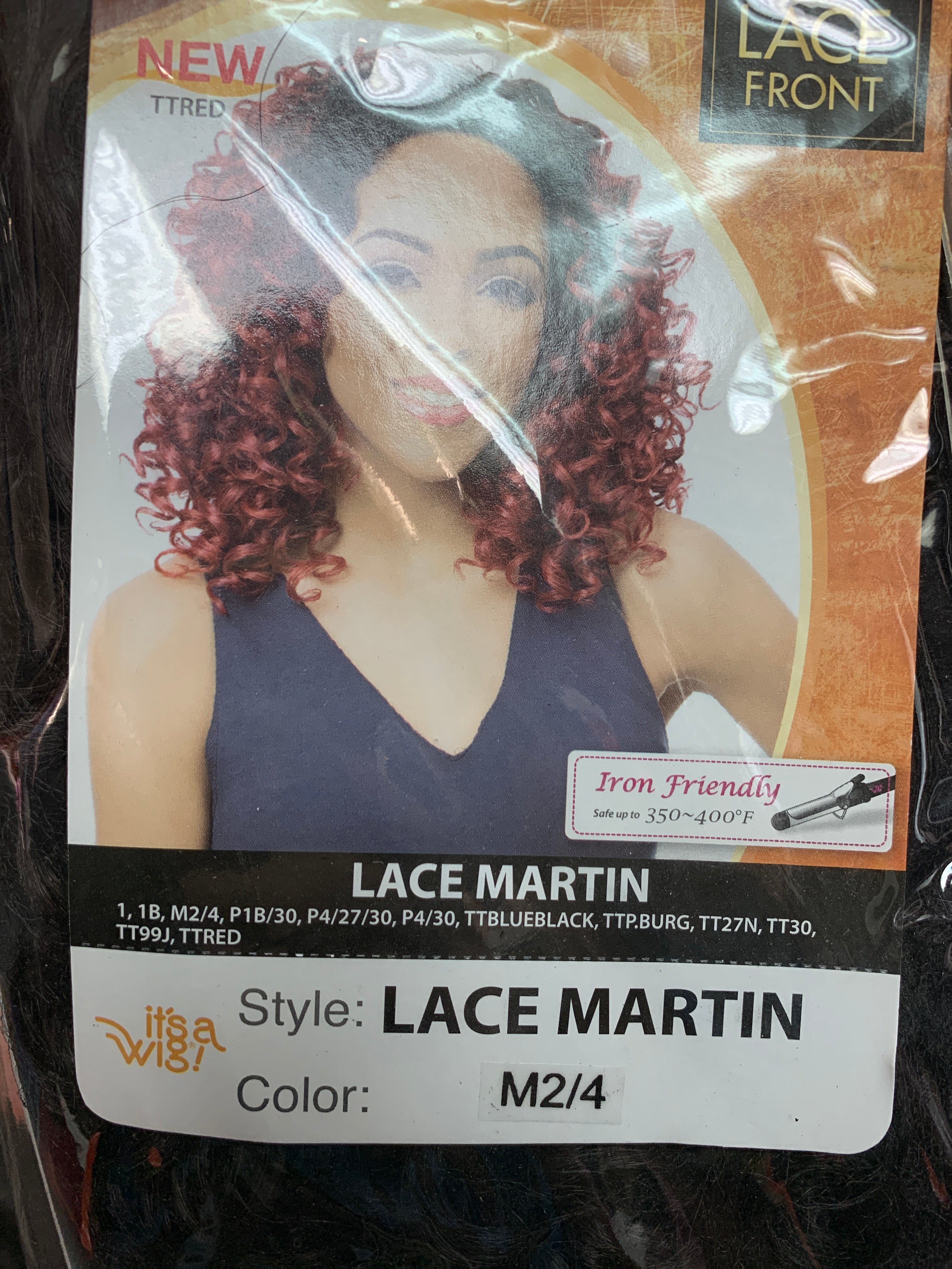 It’s a wig Lace martin