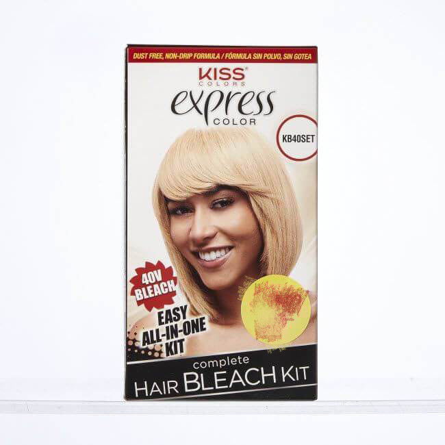 Kiss express complete hair bleach kit 20/40v