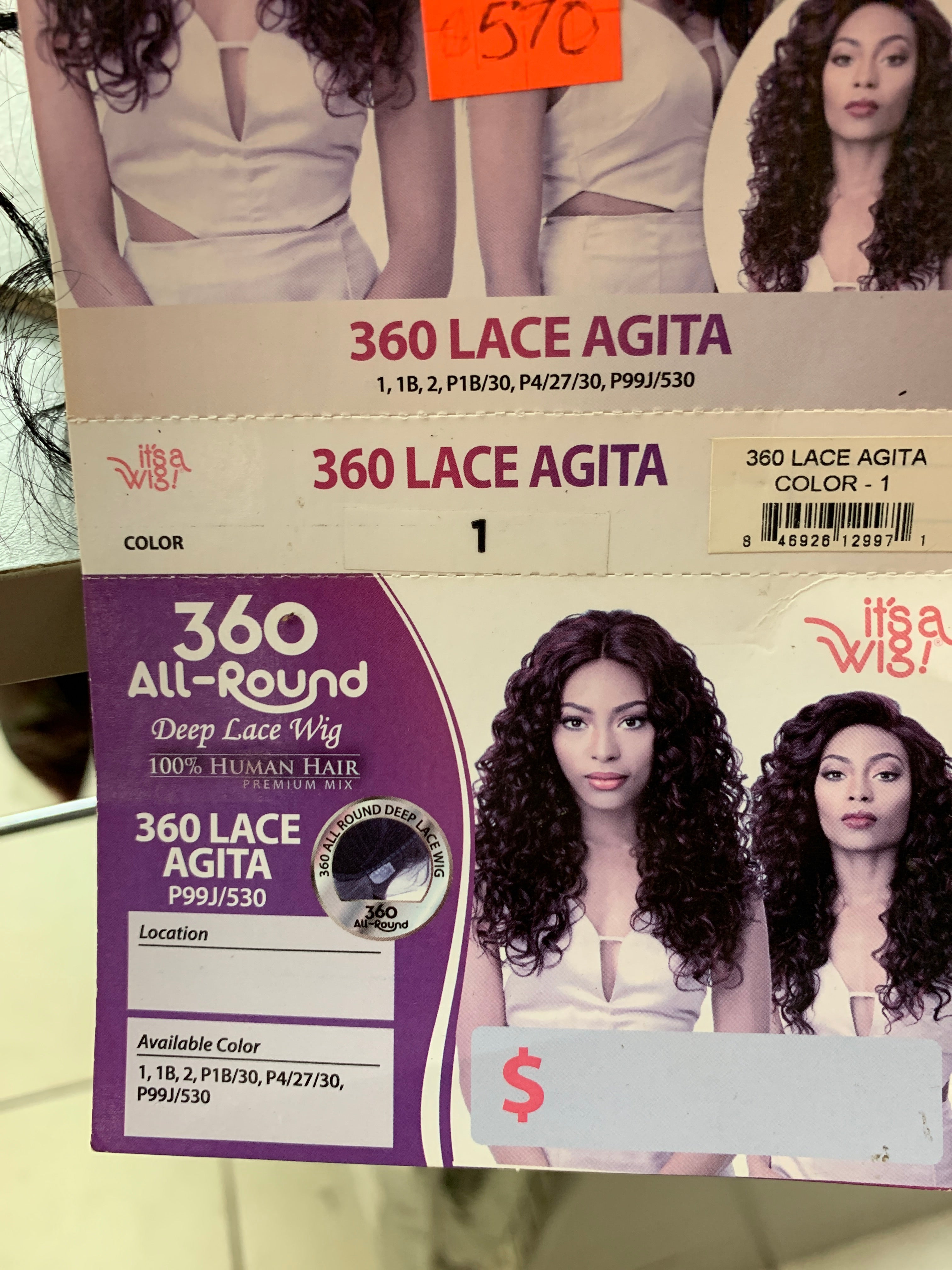 It’s a wig 360 lace Agita