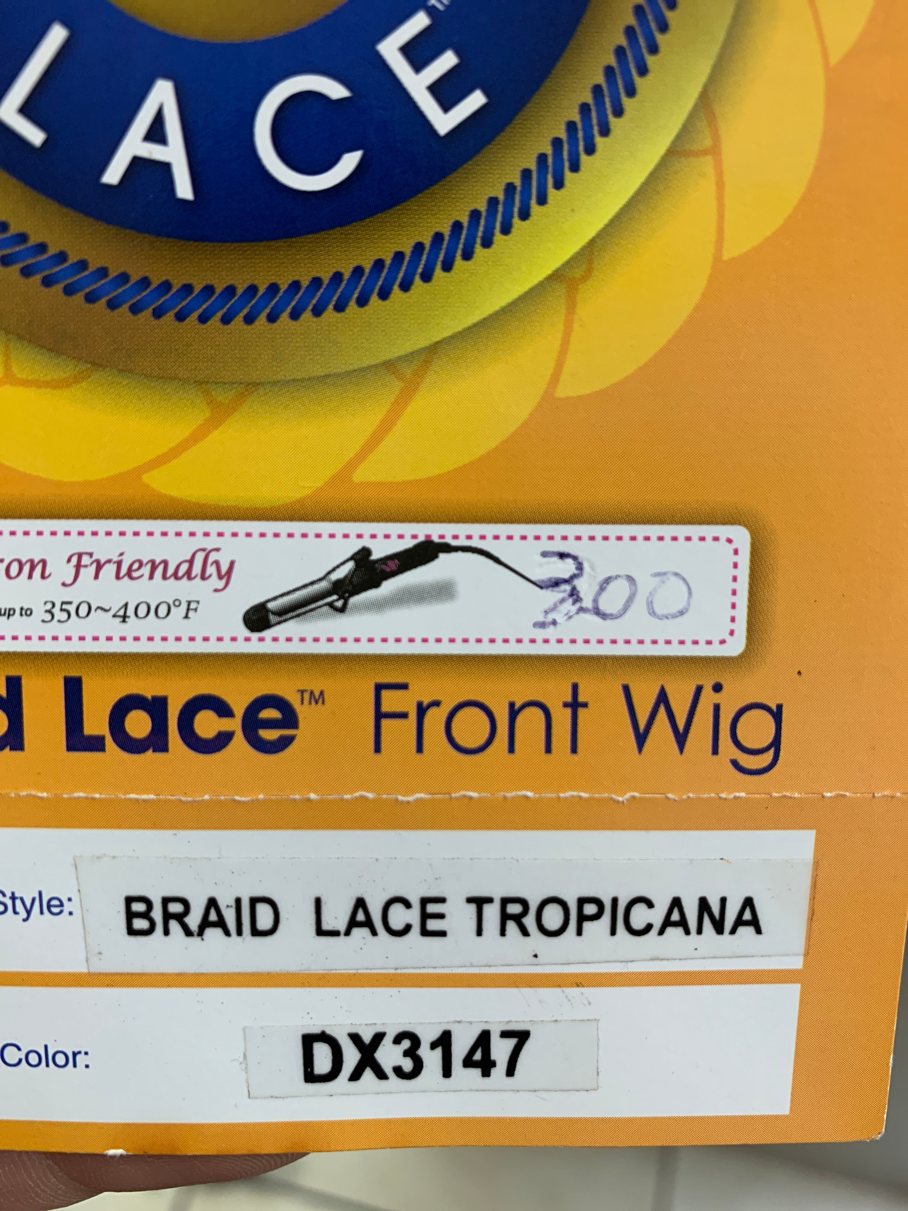 It’s a wig braid lace tropicana