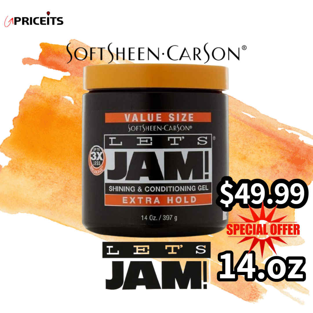 Let’s jam condition & shine gel extra hold 5.5/14oz